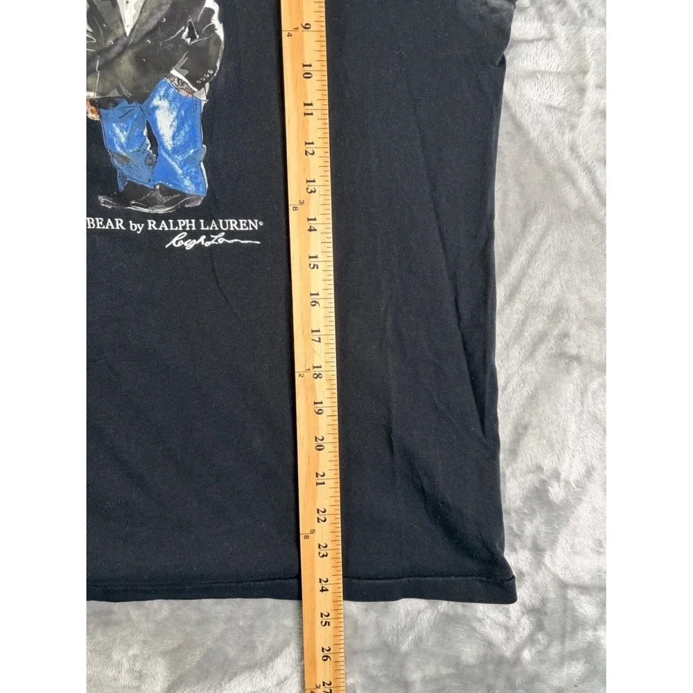 Polo Ralph Lauren Polo Bear Tuxedo Long Sleeve T-Shirt Men's XL Black Cotton Tee